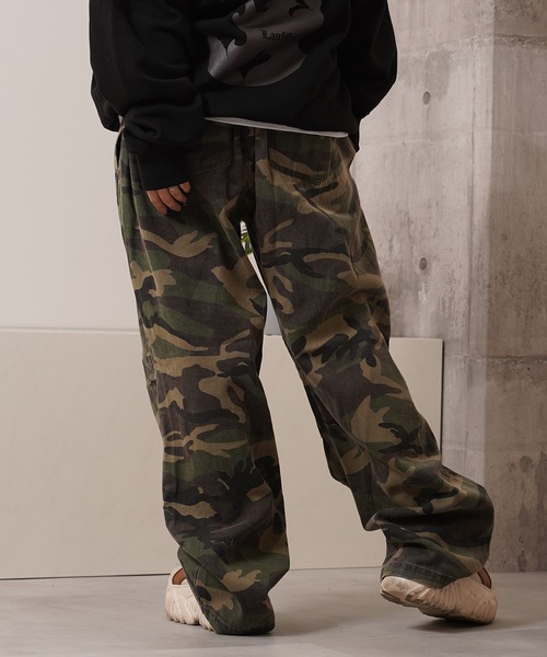 Laufer パンツ カモフラ柄 パラシュートパンツ / Camouflage Parachute