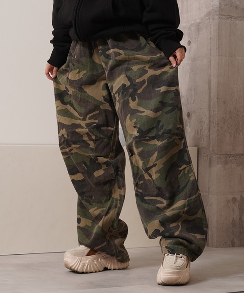 MAHF カモ柄　XXL Laufer パンツ 「Laufer」 カモフラ柄 パラシュートパンツ