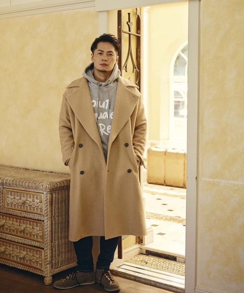 1piu1uguale3 コート DROP CHESTER COAT |1PIU1UGUALE3(ウノ ピゥ ウノ ウグァーレ トレ