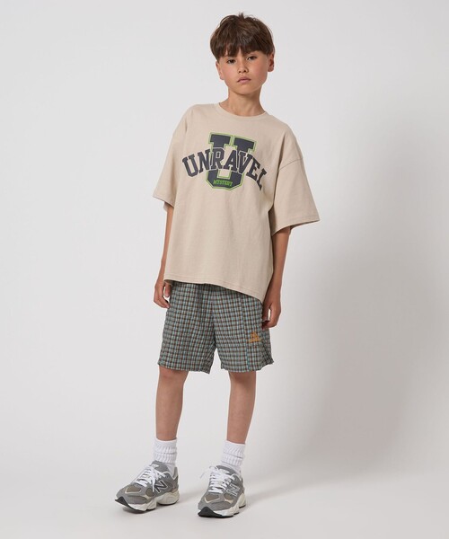 green label relaxing パンツ チェック ビッグポケット ショート