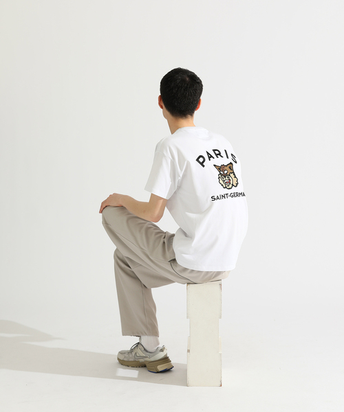 【GIVENCHY】ロゴ刺しゅうコットンTシャツ カレッジTシャツ Black Curved Logo T-Shirt - kids atelier