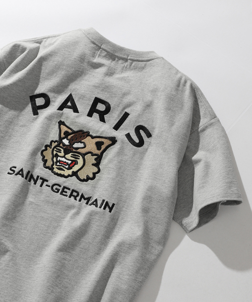 tシャツ 「Paris Saint-Germain」カレッジロゴ刺しゅう Tシャツ