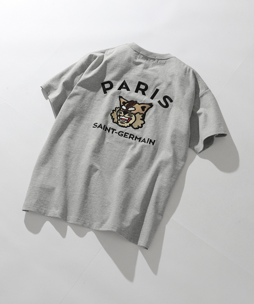 【現地購入】Paris Saint-German 背面大ロゴシャツ tシャツ 「Paris Saint-Germain」バックプリント エンブレム