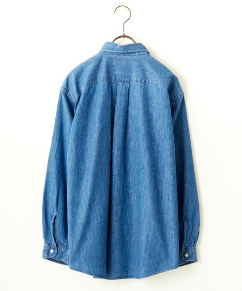 Danton 「DANTON」 長袖シャツ 34 ブルー レディース : ZOZOTOWN