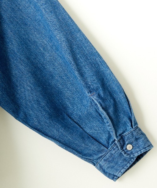 Danton 「DANTON」 長袖シャツ 34 ブルー レディース : ZOZOTOWN
