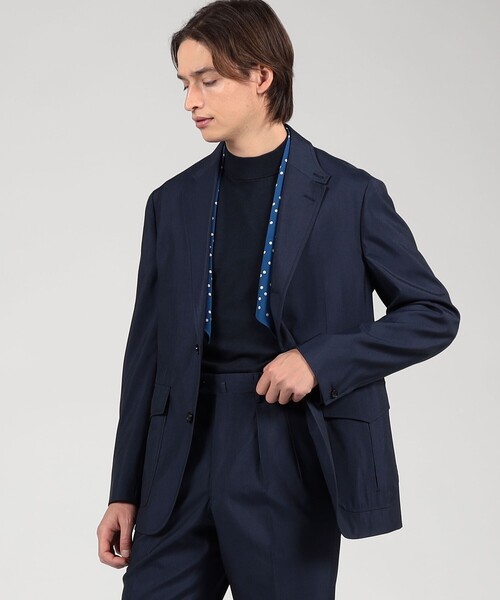 ジャケット テーラードジャケット ウールシルク シューティングジャケット MARZOTTO メンズの画像