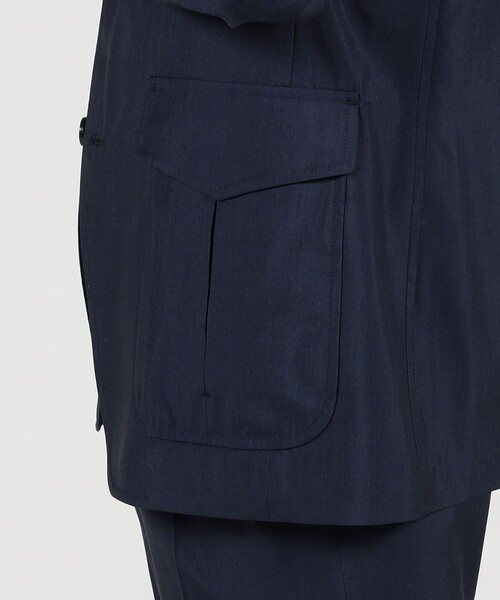 ジャケット テーラードジャケット ウールシルク シューティングジャケット MARZOTTO メンズの画像