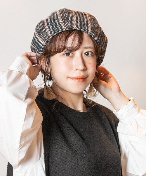 【新品未使用】【CA4LA】ベレー帽 ブラック サイズ調節可能 CA4LA（カシラ） ベレー帽 - ブラック レディース : ZOZOTOWN Yahoo!店
