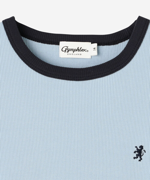 GYMPHLEX tシャツ Gymphlex | リンガーTシャツ WOMEN レディース