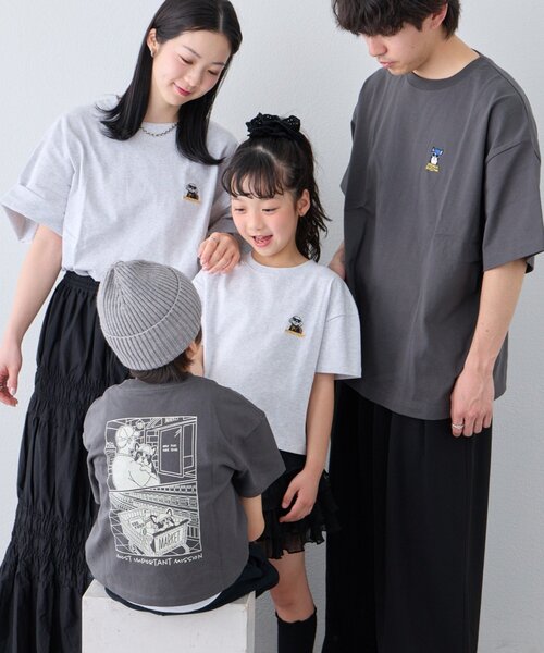 Supreme アニマル刺繍ロゴ Tシャツ グレー CIAOPANIC TYPY（チャオパニックティピー） tシャツ 半袖 「DOGS」ユニ