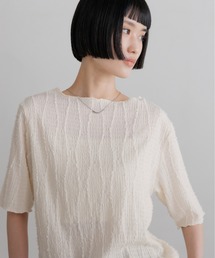 LOWRYS FARM（ローリーズファーム） tシャツ ジャガードフリンジ5S