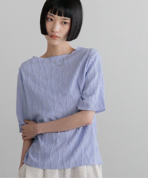 LOWRYS FARM（ローリーズファーム） tシャツ ジャガードフリンジ5S