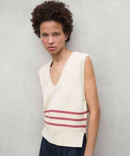 ベスト ジレ KENTIA ニット ベスト /KENTIAALF KNIT WOMAN レディース