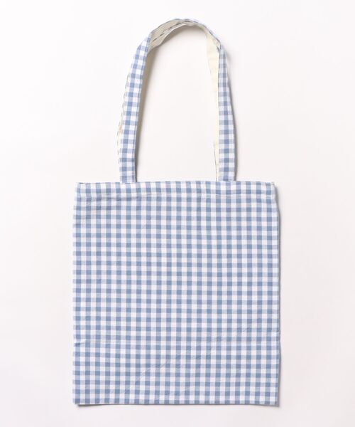 【送料・関税無料】ツイル トートバッグ ギンガム Gingham logo totebag / ギンガム ロゴ トートバッグ（トート