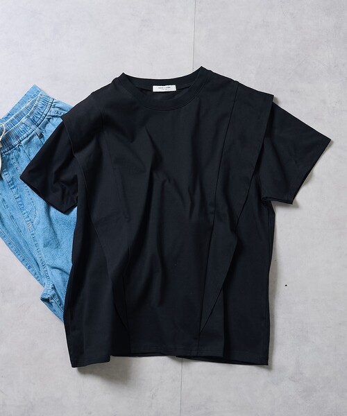 FORME 25Su_UV CUT_COOL TOUCH Tシャツ ANPAS tシャツ Cool Touch Back Print Floral Pattern T-shirt
