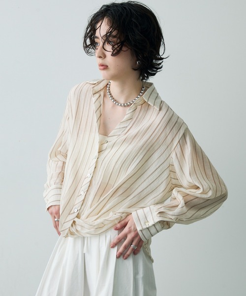 【2点セット】シアーストライプブラウス+ショートパンツ t063 楽天市場】2点セット ハーフパンツ 夏 レディース ショート