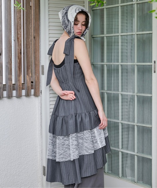 loin nuit frill layered jacket gray セット loin nuit frill layered jacket gray セット