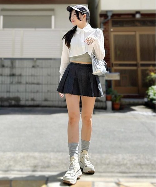 ROOP TOKYO ブラウス シャツ Short Pocket Shirt / ショート丈シャツ 