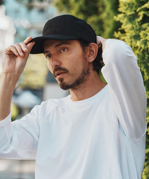 帽子 mmm CAMBIO キャップ 帽子 mko12944- Waffle Work Cap ワッフル