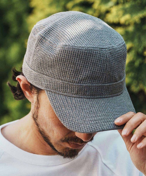 帽子 mmm CAMBIO キャップ 帽子 mko12944- Waffle Work Cap ワッフル