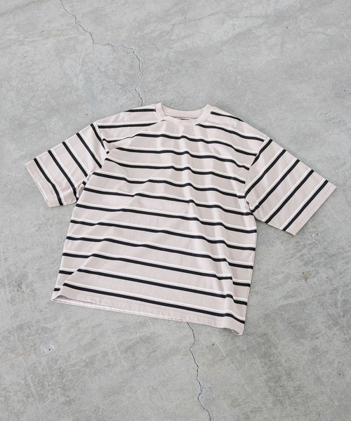 LAKOLE（ラコレ） tシャツ アソートボーダー半袖T / 496436 メンズ