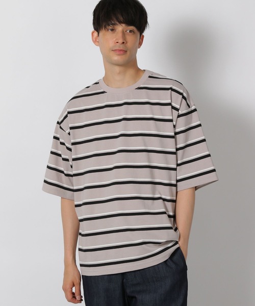 LAKOLE（ラコレ） tシャツ アソートボーダー半袖T / 496436 メンズ