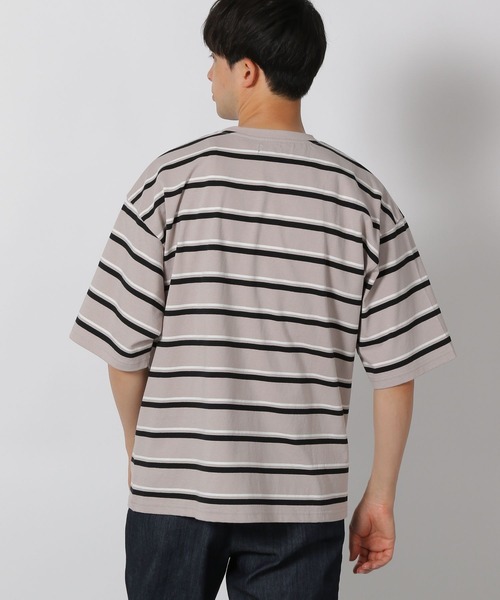LAKOLE（ラコレ） tシャツ アソートボーダー半袖T / 496436 メンズ