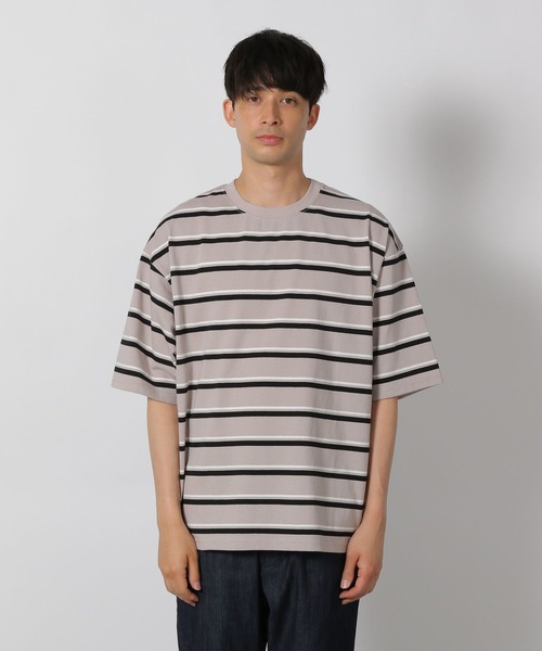 LAKOLE（ラコレ） tシャツ アソートボーダー半袖T / 496436 メンズ