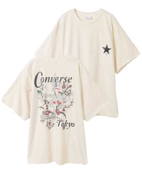 tシャツ PIGMENT DYE FLOWER LOGO TEE レディース メンズ