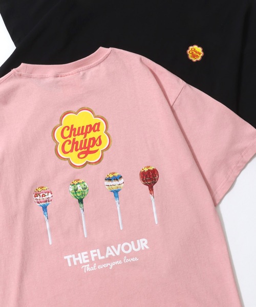 ベティ　ハーフジップ　チュッパチャプス　花飾り　トレーナー SITRY（シトリー） tシャツ 半袖 Chupa Chaps/チュッパチャプス