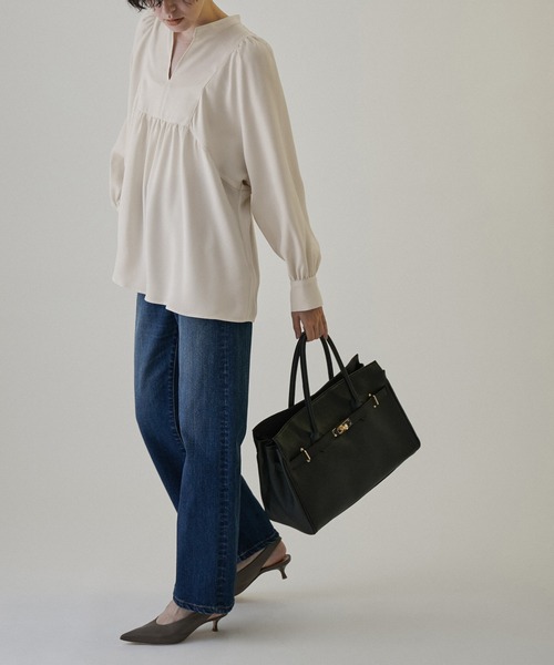 SALON adam et rope' 「SALON rope'」 長袖ブラウス FREE オフ
