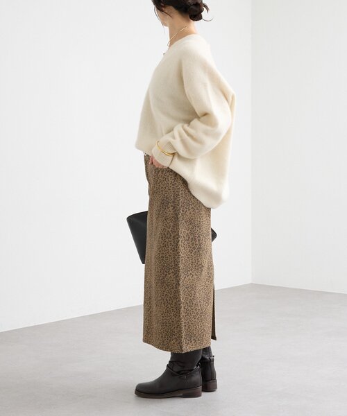 週末sale【新品タグ付き】リヴドロワ レオパードスカート サイズ38 RIVE DROITE スカート ローライズレオパードスカート : ZOZOTOWN