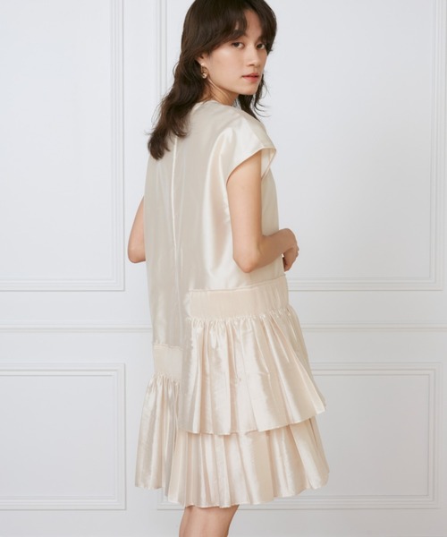 INED（イネド） ワンピース シャーリングプリーツワンピース「la 