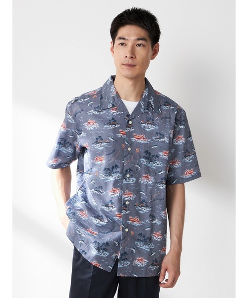 McGREGOR（マックレガー） シャツ 半袖 リゾート柄シャツ（マリン