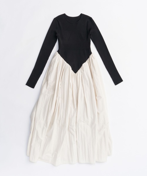 【値下】ENTIRE STUDIOS/PRANK PROJECTロングワンピース PRANK PROJECT（プランクプロジェクト） ワンピース ニットコンビ