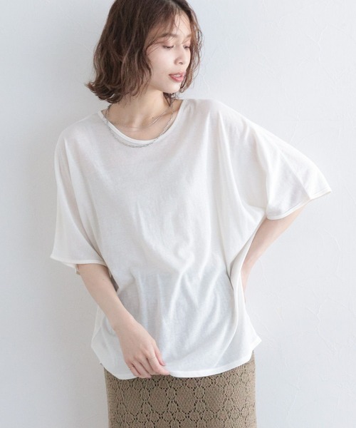 セブンルームス SEVENROOMS ウール シアー ドルマンスリーブTシャツ セブンルームス SEVENROOMS ウール シアー ドルマンスリーブTシャツ