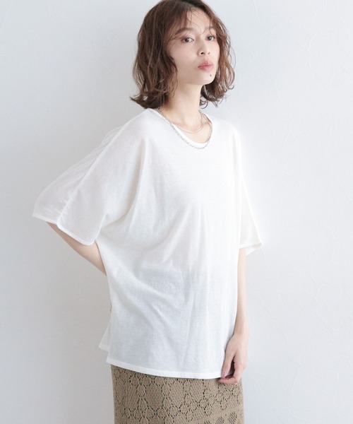 AP STUDIO MACKINTOSH ドルマンハーフスリーブTシャツ2019 studio CLIP（スタディオクリップ） tシャツ シアードルマンハーフ