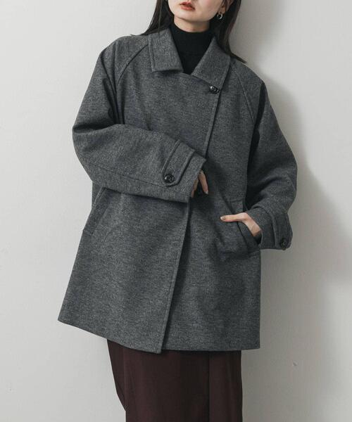 URBAN RESEARCH ウールコート　ミドルコートジャケット・アウター SENSE OF PLACE by URBAN RESEARCH コート アウター テーラードミドル