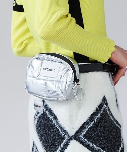 archivio（アルチビオ） ゴルフ 「LADIES」メタリック中綿ポーチ