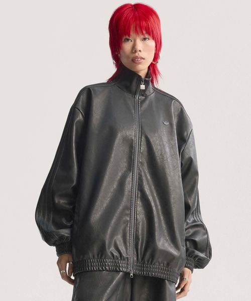 3XL 新品 adidas オーバーサイズ ファイヤーバード トラックトップ 黒 adidas ブルゾン ジャンバー プレザー ファイヤーバード