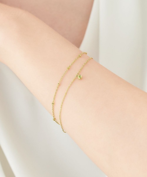 4℃ ブレスレット　正規品　８月誕生石 4℃ ブレスレット 「8月誕生石」シルバー レディース : ZOZOTOWN