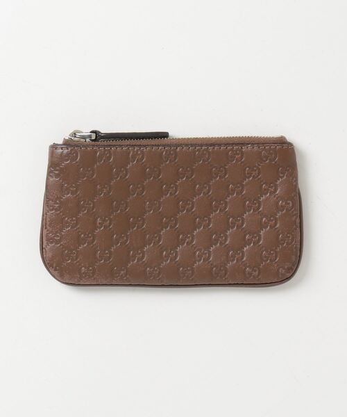 【極美品】マイクログッチ　ラウンドコインケース　ブラウン　小銭入れ GUCCI 「GUCCI」 マイクログッチシマ コインケース - ブラウン