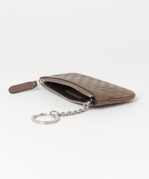 GUCCI 「GUCCI」 マイクログッチシマ コインケース - ブラウン