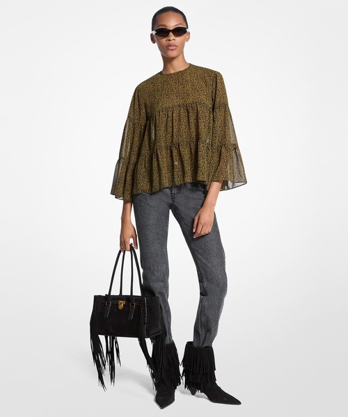 MICHAEL KORS（マイケルコース） ブラウス シャツ ペイズリー プリント 