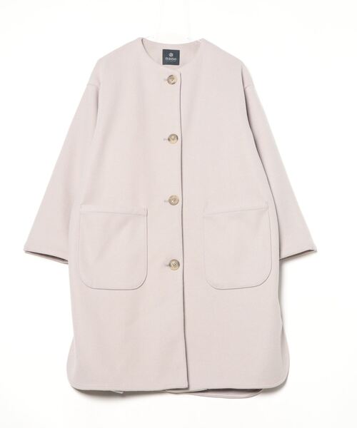 NANO universe（ナノ・ユニバース） ノーカラーコート FREE グレー系