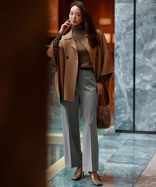 23区（ニジュウサンク） ニット セーター ウーステッドウール リブ