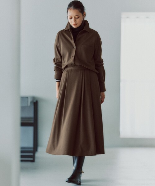 23区（ニジュウサンク） ニット セーター ウーステッドウール リブ