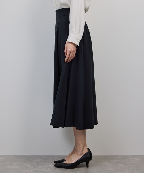 ROPE'（ロペ） スカート トリアセダブルクロス ハイウエストフレア