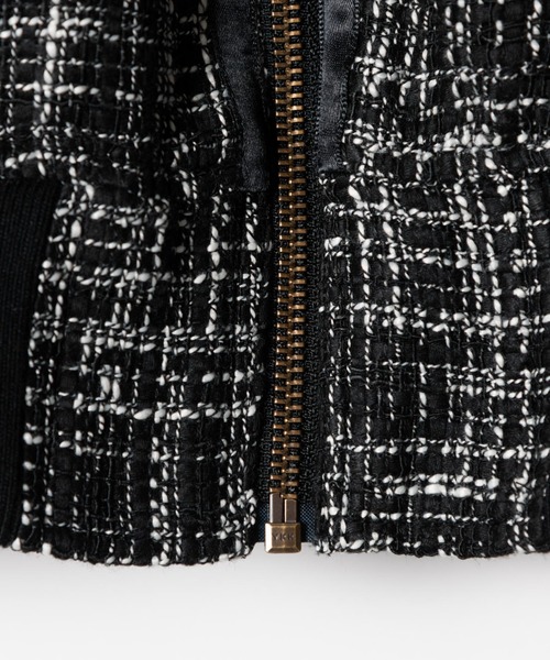 「LAYMEE」 ジップアップブルゾン FREE グレー レディース_画像4