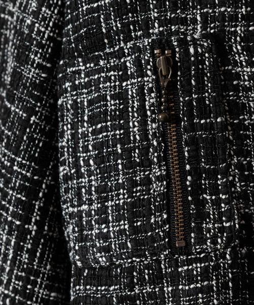 「LAYMEE」 ジップアップブルゾン FREE グレー レディース_画像7